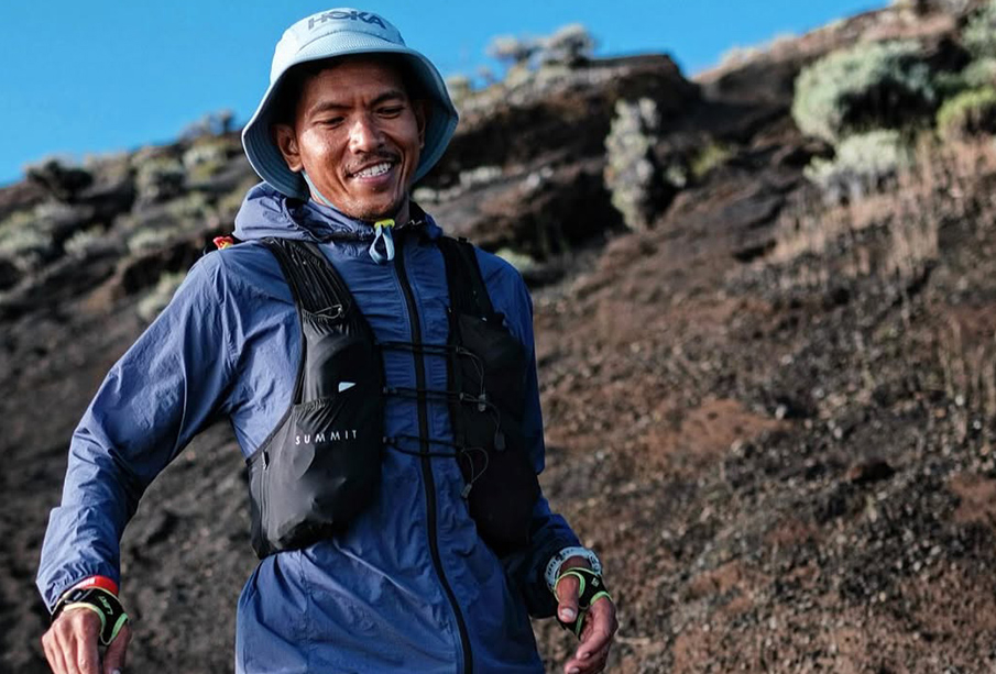 Rachmat Septiyanto dalam event Rinjani 100 Ultra Kategori 162KM (Foto Rinjani 100 Ultra)