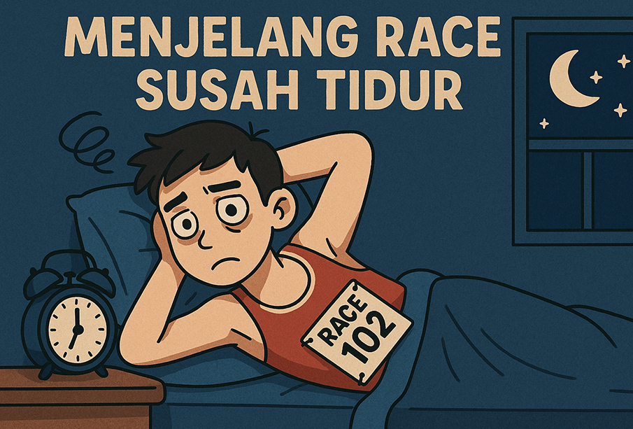 Menjelang race susah tidur?