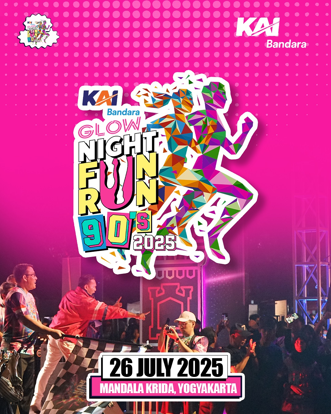 KAI Bandara Glow Night Fun Run