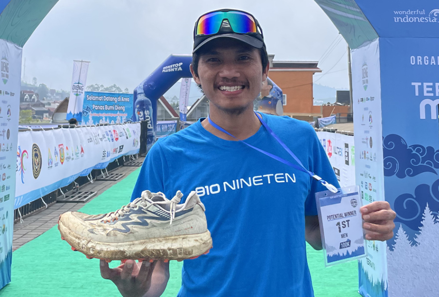 Taofik berhasil menjuarai 100K di Dieng Trail Run 2025
