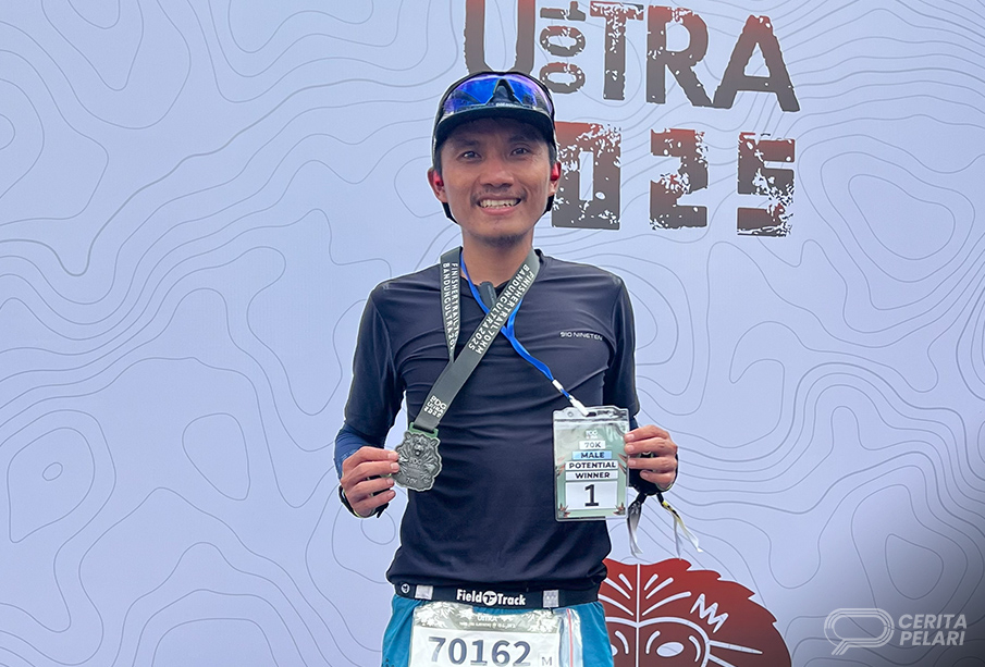 Taofik Hidayat pemenang kategori 70K BDG100 Ultra 2025