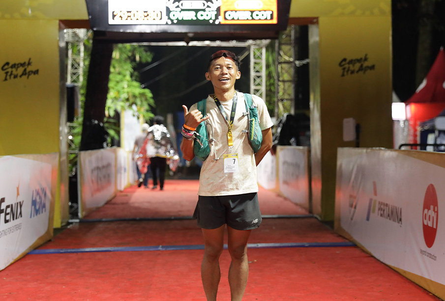 Mikdarulloh finish ke 7 di Siksorogo Lawu Ultra